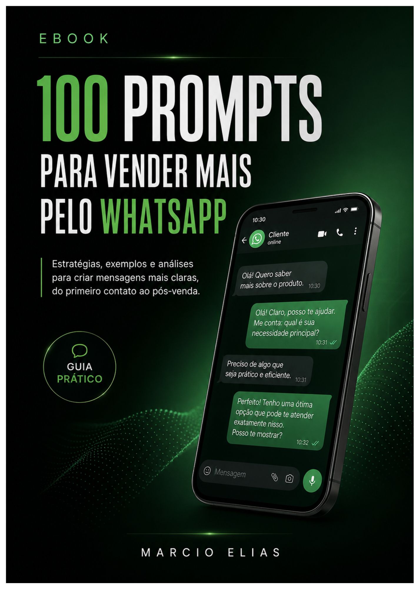 Capa do e-book 100 Prompts para Vender Mais pelo WhatsApp